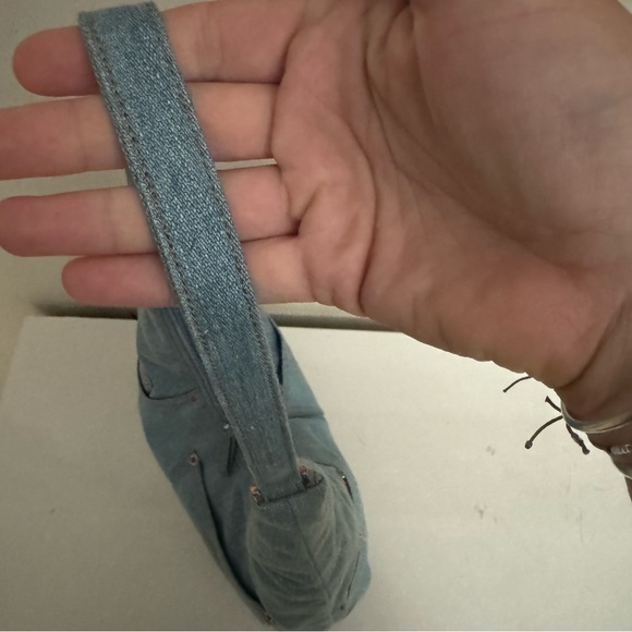 Guess Y2K Denim Jeans Bedazzled Shoulder Bag - Picture 7 of 12